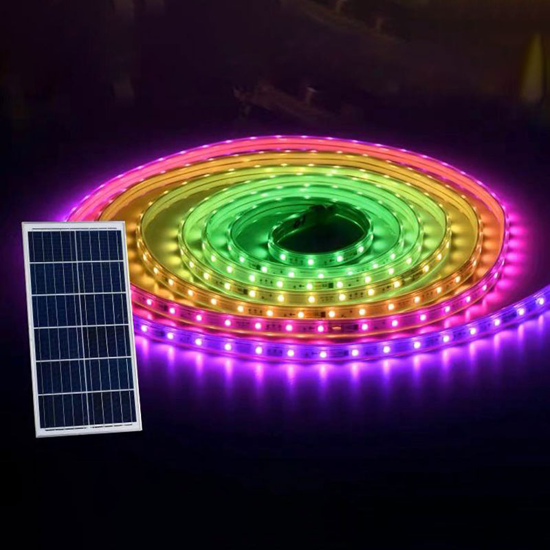 Solar LED light strip